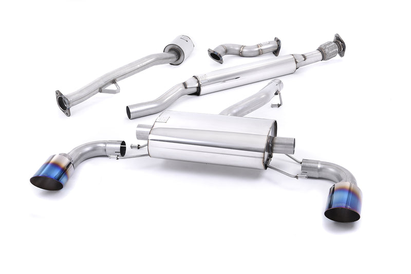 Milltek cat-back udstødning til Subaru BRZ 2.0-liter, resoneret, tips i brændt titanium – billede 6