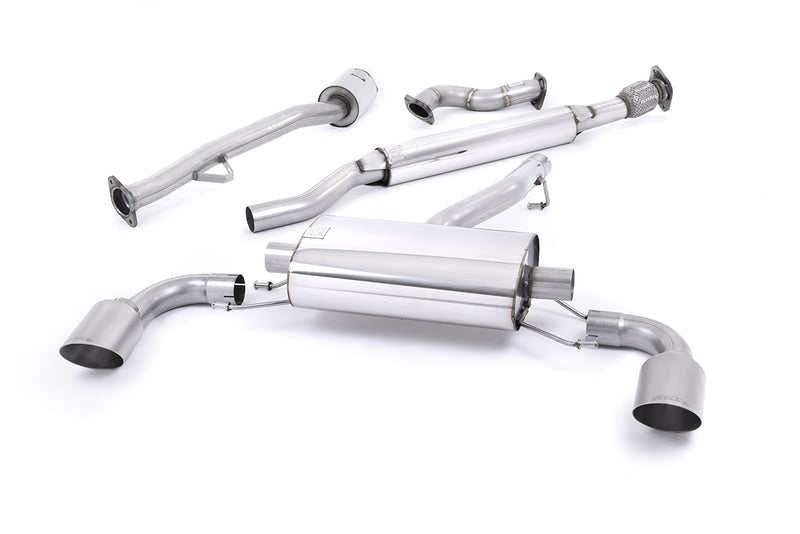 Milltek cat-back udstødning til Subaru BRZ 2.0-liter, resoneret, tips i børstet titanium – billede 4