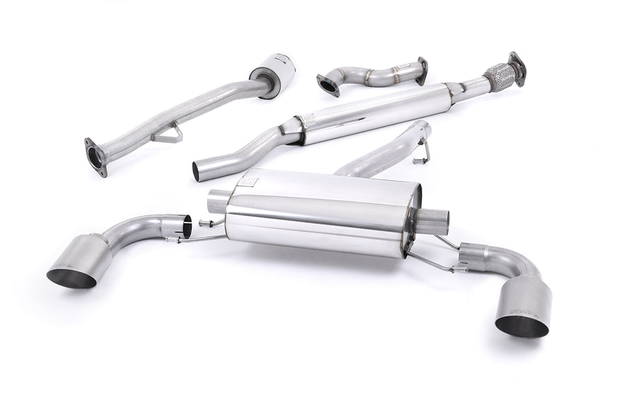 Milltek cat-back udstødning til Subaru BRZ 2.0-liter, resoneret, tips i børstet titanium – billede 4