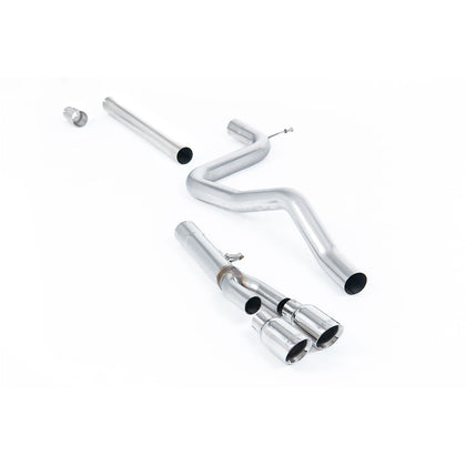 Milltek Cat-Back udstødning – Seat Leon FR 2.0 TDI 150 SC og 5 dørs (manual og DSG-auto) – ikke-resoneret – produktbillede 4
