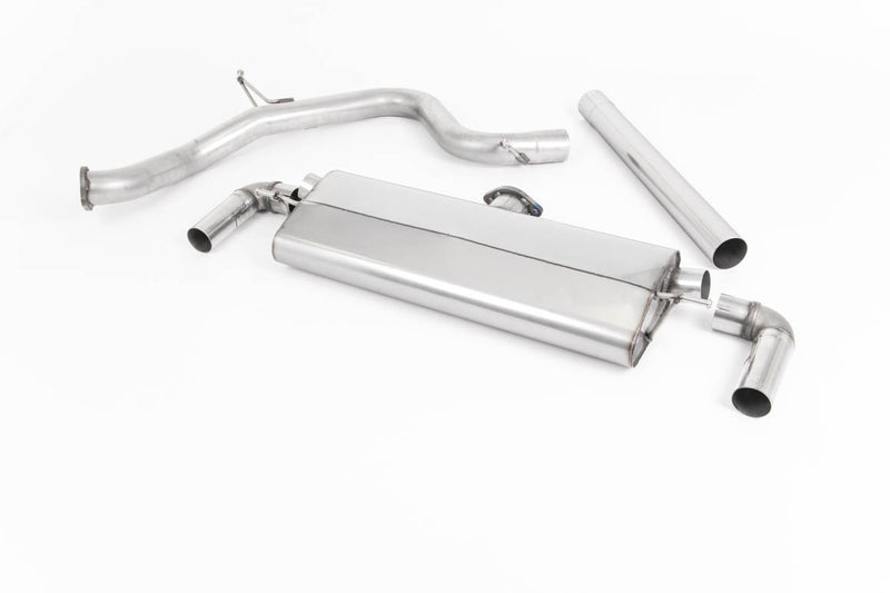 Milltek cat-back udstødning til Seat Leon Cupra 300 2.0 TSI, ikke-resoneret, sorte tips – billede 4