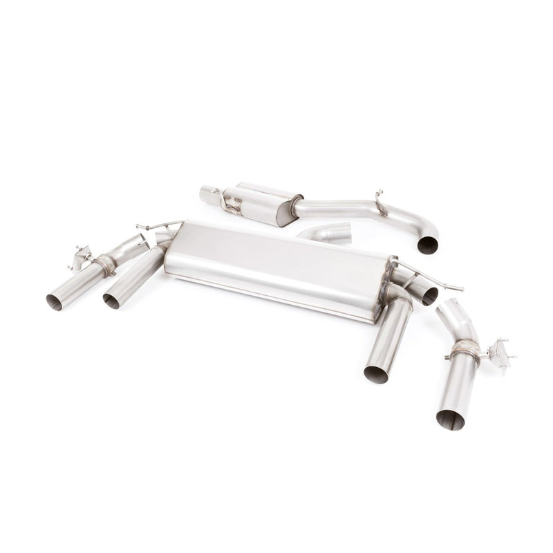 Milltek cat-back udstødning til Seat Ateca Cupra 300 4Drive, resoneret, sorte tips