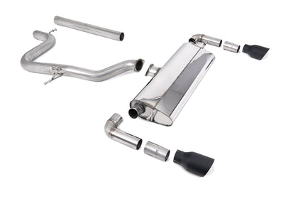 Milltek cat-back udstødning til Seat Leon Cupra R 310PS, ikke-resoneret, sorte tips – billede 3
