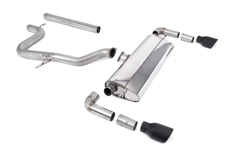 Milltek cat-back udstødning til Seat Leon Cupra R 310PS, ikke-resoneret, sorte tips – billede 3