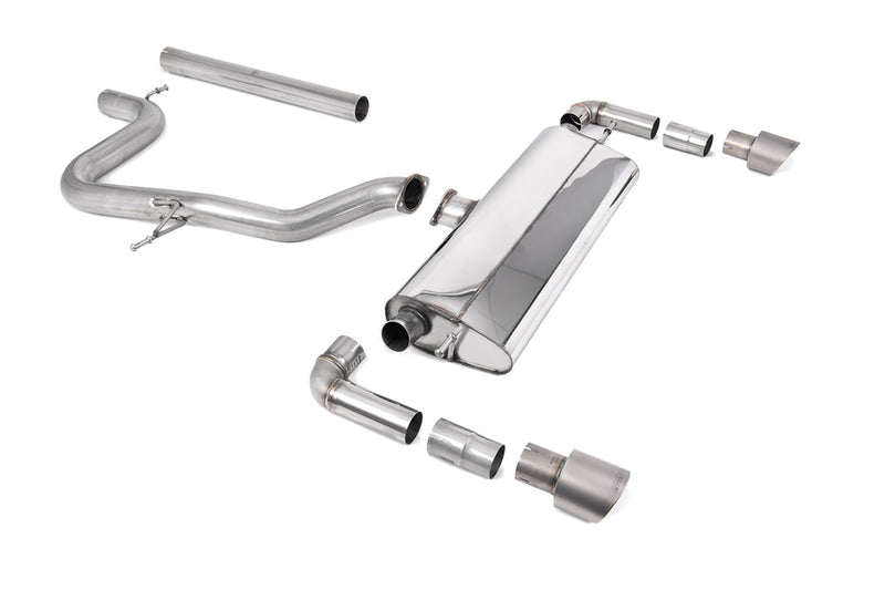 Milltek cat-back udstødning til Seat Leon Cupra R 310PS, ikke-resoneret, tips i børstet titanium – billede 5