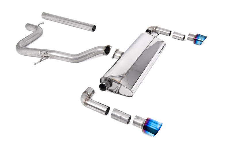 Milltek cat-back udstødning til Seat Leon Cupra R 310PS, ikke-resoneret, tips i brændt titanium – billede 7