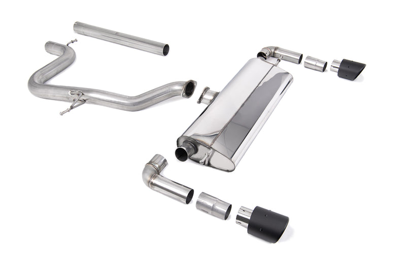 Milltek cat-back udstødning til Seat Leon Cupra R 310PS, ikke-resoneret, tips i kulfiber – billede 8