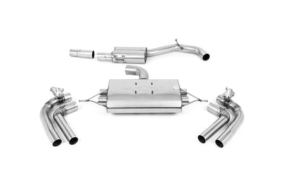 Milltek cat-back udstødning til Seat Cupra Formentor 2.0TFSI 4Drive 310PS, resoneret, tips i kulfiber – billede 6