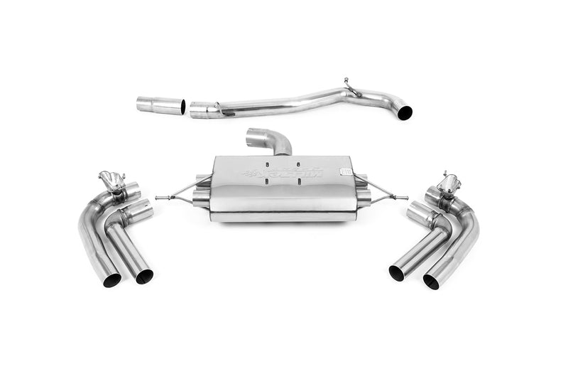 Milltek cat-back udstødning til Seat Cupra Formentor 2.0TFSI 4Drive 310PS, ikke-resoneret, tips i brændt titanium – billede 3