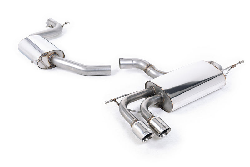Milltek cat-back udstødning til Volkswagen Scirocco GT 2.0 TSi 200PS, resoneret