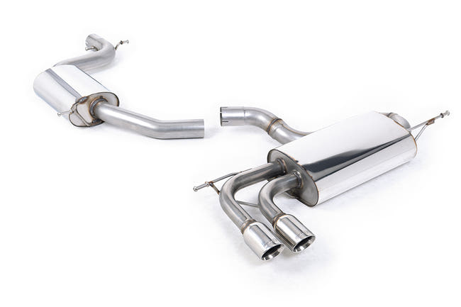 Milltek cat-back udstødning til Volkswagen Scirocco GT 2.0 TSi 200PS, resoneret