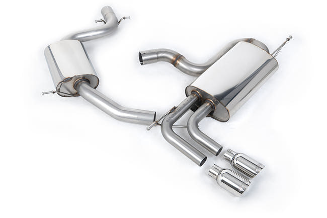 Milltek cat-back udstødning til Volkswagen Golf Mk5 GTi Edition 30 2.0T FSi 230PS, resoneret, polerede tips