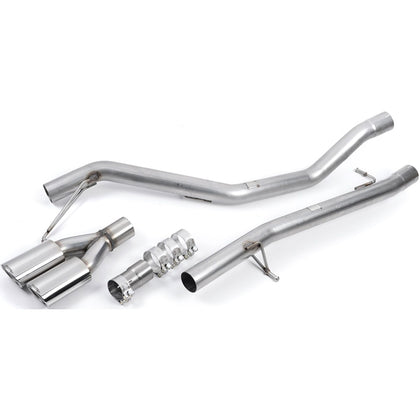 Milltek cat-back udstødning til Volkswagen Transporter \ Caravelle T5 SWB 1.9 TDi (85ps & 104ps) 2WD og 4MOTION, ikke-resoneret, polerede tips – billede 6