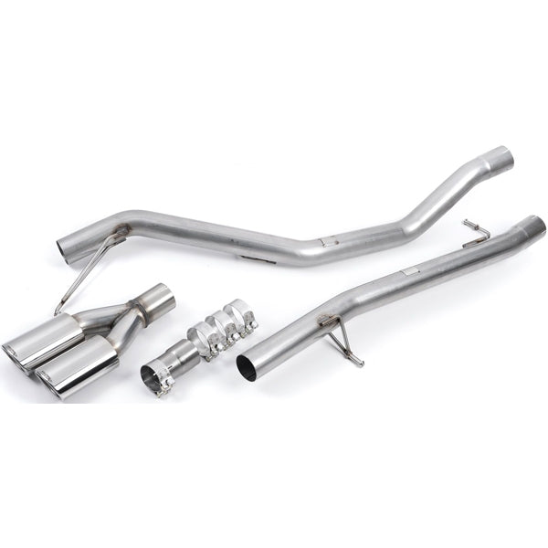 Milltek cat-back udstødning til Volkswagen Transporter \ Caravelle T5 SWB 1.9 TDi (85ps & 104ps) 2WD og 4MOTION, ikke-resoneret, polerede tips – billede 6