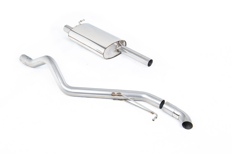 Milltek Cat-Back udstødning – VW Transporter \ Caravelle T5 LWB 2.5 TDI (130ps & 174ps) 2WD og 4MOTION – resoneret – produktbillede 1