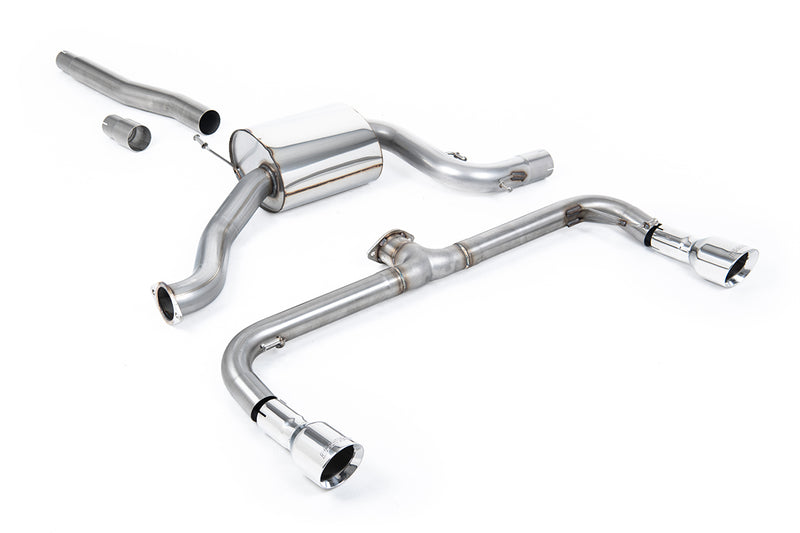 Milltek cat-back udstødning til Volkswagen Scirocco GT 2.0 TSi 200PS, polerede tips