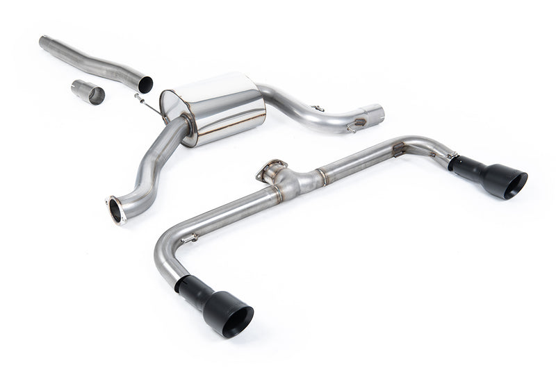 Milltek cat-back udstødning til Volkswagen Scirocco GT 2.0 TSi 200PS, sorte tips – billede 4