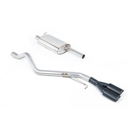 Milltek cat-back udstødning til Volkswagen Transporter \ Caravelle T5 SWB 1.9 TDi (85ps & 104ps) 2WD og 4MOTION, resoneret, sorte tips – billede 3