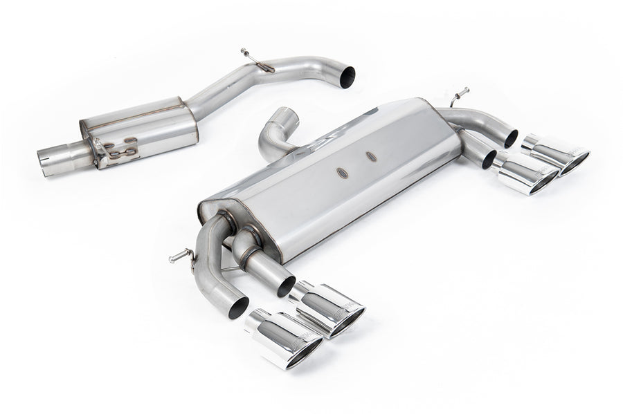 Milltek cat-back udstødning til Volkswagen Golf MK7 R 2.0 TSI 300PS, race, polerede tips