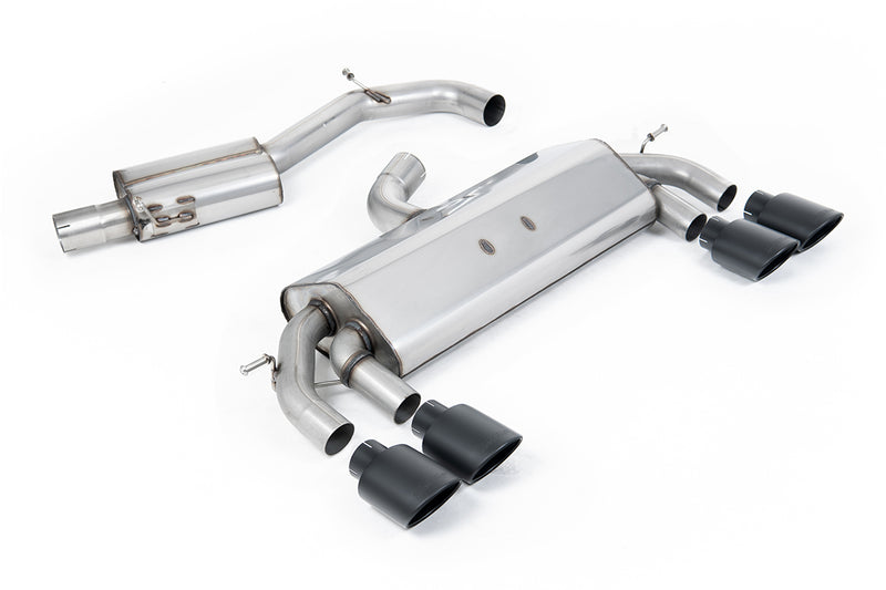 Milltek cat-back udstødning til Volkswagen Golf MK7 R 2.0 TSI 300PS, race, sorte tips – billede 8