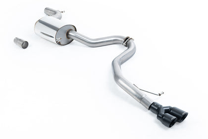 Milltek cat-back udstødning til Volkswagen Jetta Mk6 GLI 2.0 TSI, resoneret, sorte tips – billede 3