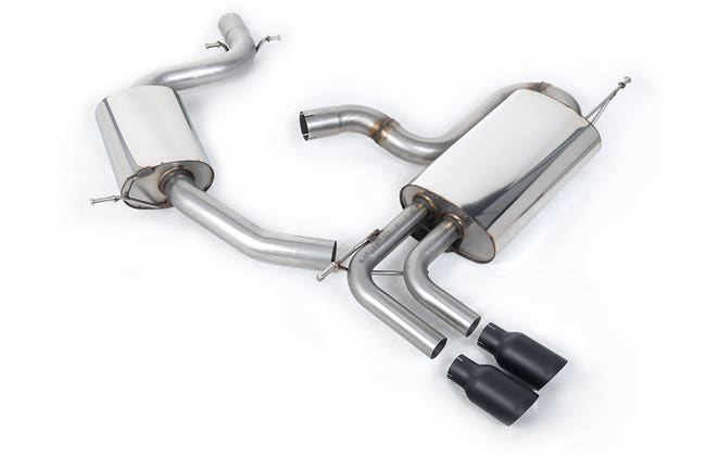 Milltek cat-back udstødning til Volkswagen Golf Mk5 GTi Edition 30 2.0T FSi 230PS, resoneret, sorte tips – billede 2