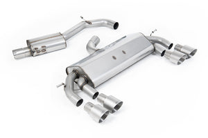 Milltek cat-back udstødning til Volkswagen Golf MK7 R 2.0 TSI 300PS, race, tips i børstet titanium – billede 6
