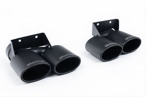 Milltek cat-back udstødning til Volkswagen Golf Mk7.5 R Stationcar / Variant 2.0 TSI 310PS, ikke-resoneret, sorte tips – billede 3