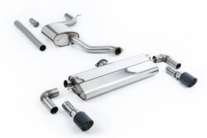 Milltek cat-back udstødning til Volkswagen Golf Mk7.5 1.5TSI Evo GT & R-Line, resoneret, tips i kulfiber – billede 6