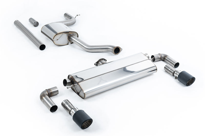 Milltek cat-back udstødning til Volkswagen Golf Mk7.5 1.5TSI Evo GT & R-Line, resoneret, tips i kulfiber – billede 6