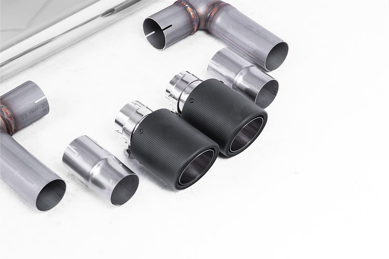 Milltek cat-back udstødning til Volkswagen Golf Mk7.5 1.5TSI Evo GT & R-Line, resoneret, tips i kulfiber – billede 7