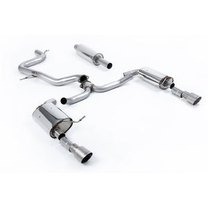 Milltek cat-back udstødning til Volkswagen Jetta Mk7 (MQB) GLi 2.0T, resoneret – billede 3