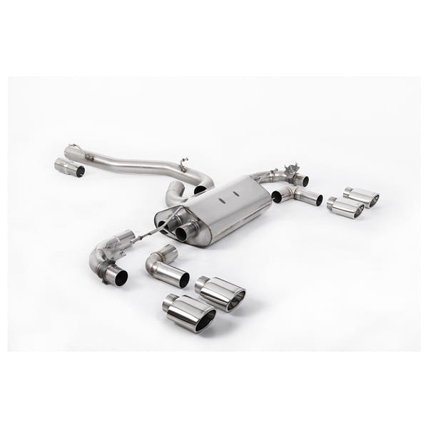 Milltek Cat-Back udstødning – VW Golf Mk7.5 R 2.0 TSI 300PS - 80 mm Race Systems – race-version – produktbillede 2