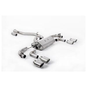 Milltek Cat-Back udstødning – VW Golf Mk7.5 R 2.0 TSI 300PS - 80 mm Race Systems – race-version – produktbillede 4
