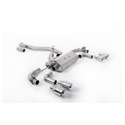 Milltek Cat-Back udstødning – VW Golf Mk7.5 R 2.0 TSI 300PS - 80 mm Race Systems – race-version – produktbillede 5