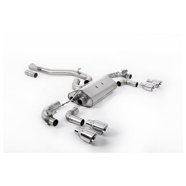 Milltek Cat-Back udstødning – VW Golf Mk7.5 R 2.0 TSI 300PS - 80 mm Race Systems – race-version – produktbillede 7