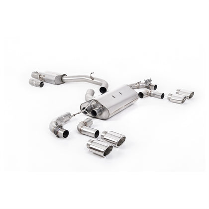 Milltek Cat-Back udstødning – VW Golf Mk7.5 R 2.0 TSI 300PS - 80 mm Race Systems – race-version – produktbillede 4