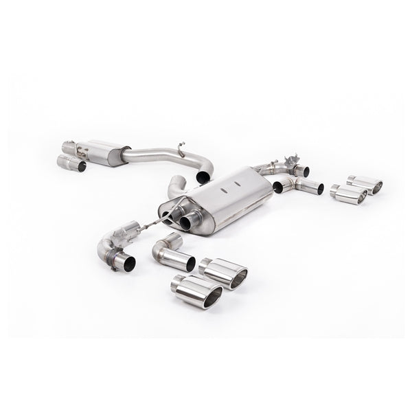 Milltek Cat-Back udstødning – VW Golf Mk7.5 R 2.0 TSI 300PS - 80 mm Race Systems – race-version – produktbillede 4