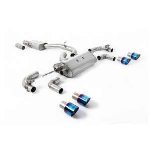 Milltek Cat-Back udstødning – VW Golf Mk7.5 R 2.0 TSI 300PS - 80 mm Race Systems – race-version – produktbillede 7