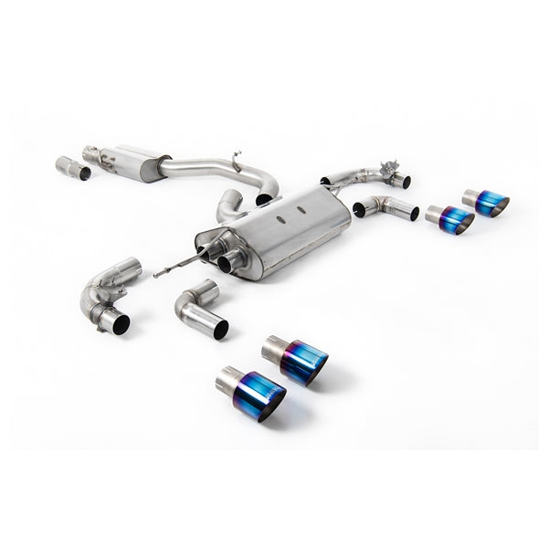 Milltek Cat-Back udstødning – VW Golf Mk7.5 R 2.0 TSI 300PS - 80 mm Race Systems – race-version – produktbillede 7