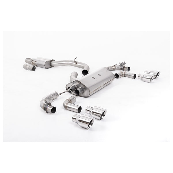Milltek Cat-Back udstødning – VW Golf Mk7.5 R 2.0 TSI 300PS - 80 mm Race Systems – race-version – produktbillede 9