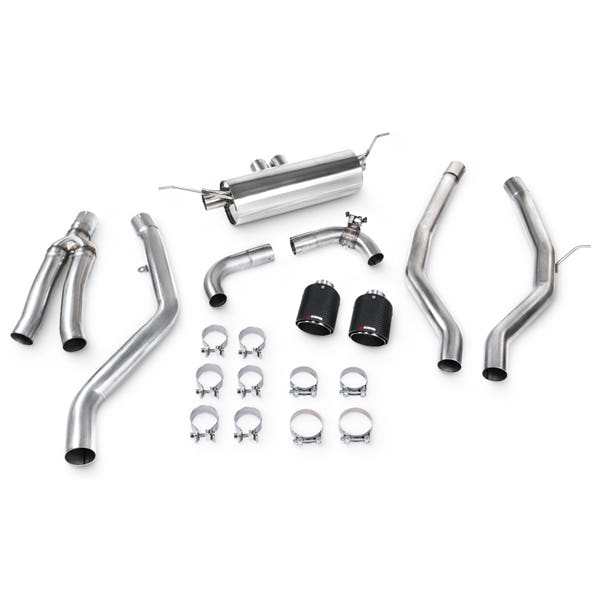 Scorpion cat-back udstødning til Toyota Supra A90 3.0T uden GPF, Ascari, set ovenfra