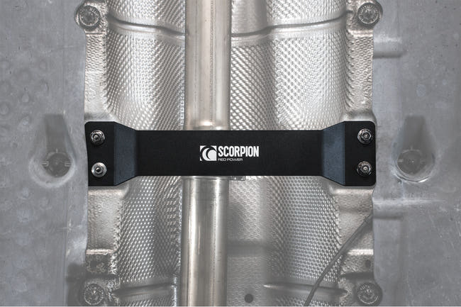 Scorpion monteringsdel til VW Golf MK6 GTI/GTD og Scirocco R, set nedefra