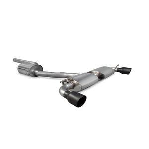 Scorpion cat-back udstødning til VW Scirocco R – resoneret, Daytona Ceramic, set skråt bagfra