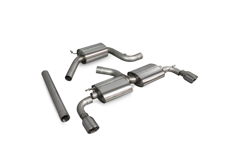 Scorpion cat-back udstødning til VW Scirocco R – resoneret, Daytona, kit_top