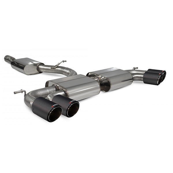 Scorpion Resonated Cat-Back System With Electronic No Valves - VW MK7 Golf R (Pre Facelift) - Ascari