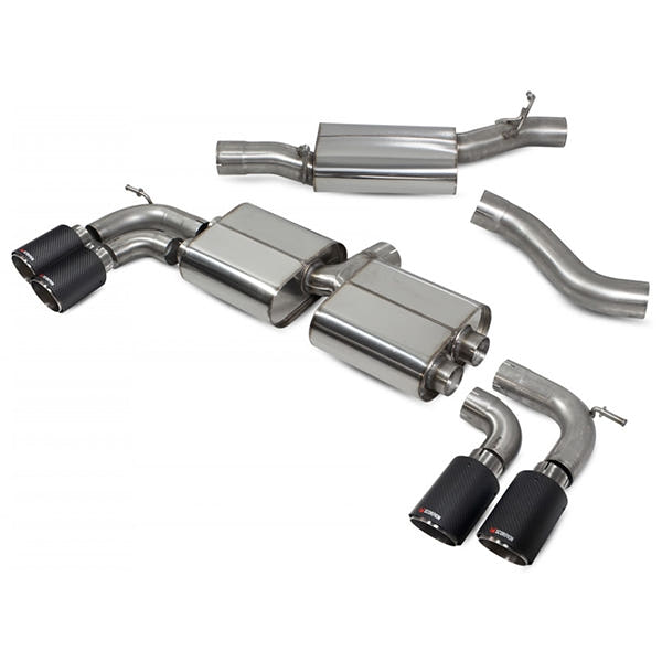 Scorpion Resonated Cat/GPF Back System Non Valved - VW MK7.5 Golf R - Ascari