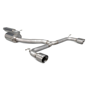 Scorpion cat-back udstødning til VW MK7.5 Golf GTI (Non-GPF Model), Daytona, set skråt bagfra