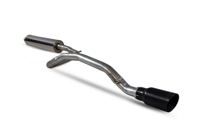 Scorpion GPF-back udstødning til VW UP – resoneret, Daytona Ceramic, set skråt bagfra