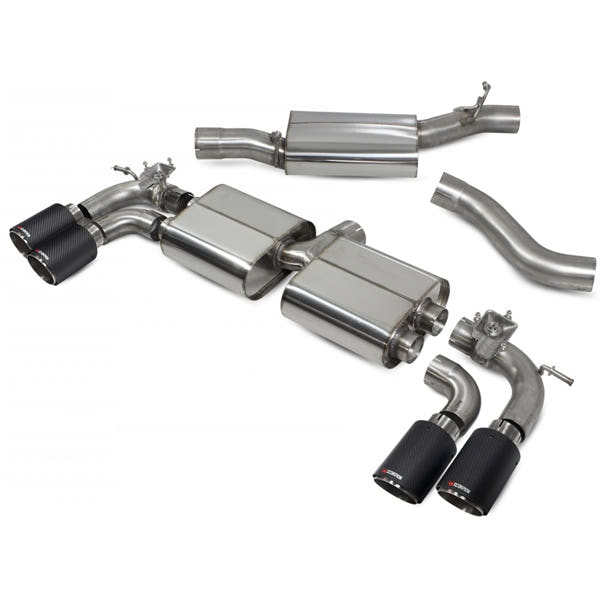 Scorpion Resonated Cat/GPF Back System & Electronic Valves - VW MK8 Golf R - Ascari